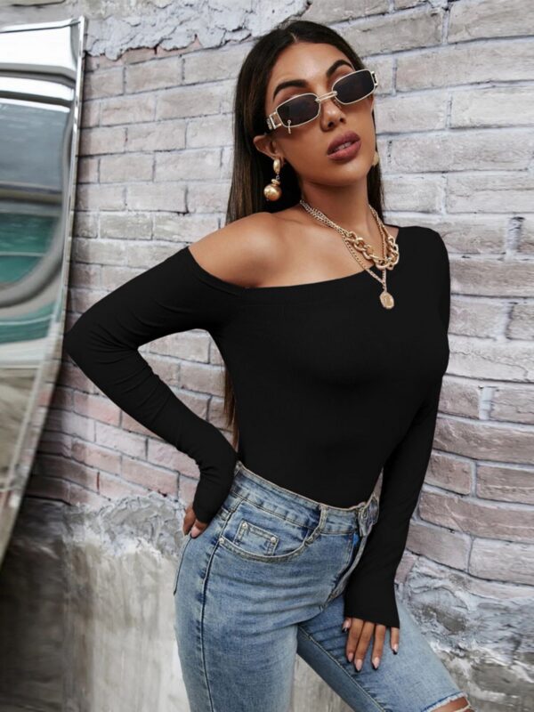 Simple Long Sleeve T-shirt - Image 2