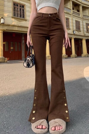Vintage Coffee Brown Micro-la Jeans