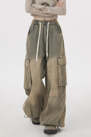 Wide-leg Loose Overalls Jeans Pant