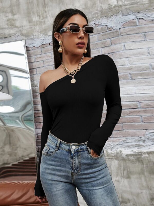 Simple Long Sleeve T-shirt - Image 4