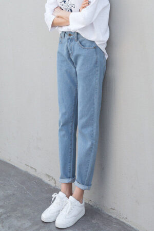 Slim Pencil Pants Vintage High Waist Jeans