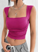 Sexy Solid Color Tube Top Vest Top